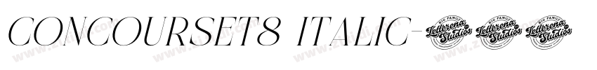 ConcourseT8 Italic字体转换 ConcourseT8 Italic字体转换